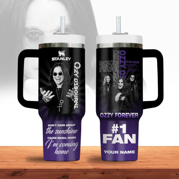 LIMITED EDITION - NEW CUSTOMIZED BLACK SABBATH  X OZZY OSBOURNE 40 OZ TUMBLER