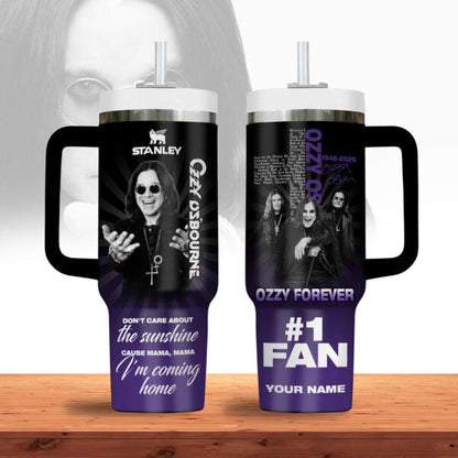 LIMITED EDITION - NEW CUSTOMIZED BLACK SABBATH  X OZZY OSBOURNE 40 OZ TUMBLER