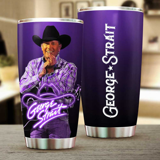 LIMITED EDITION - NEW CUSTOMIZED GEORGE STRAIT TUMBLER CUP