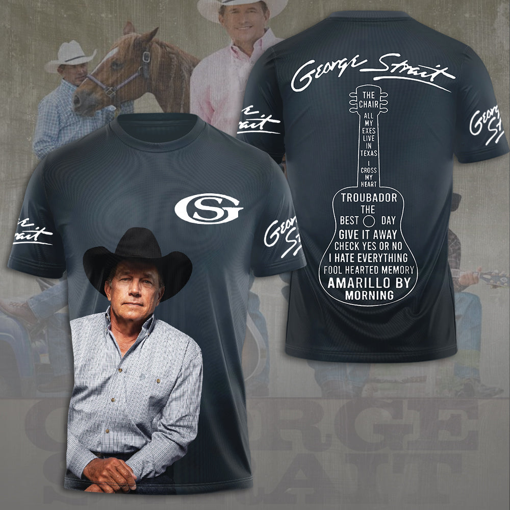 LIMITED EDITION - NEW CUSTOMIZED GEORGE STRAIT T-SHIRT, HOODIE, ZIP HOODIE