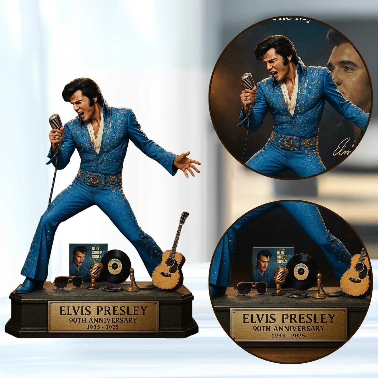 LIMITED EDITION - NEW CUSTOMIZED ELVIS PRESLEY ACRYLIC PLAQUE