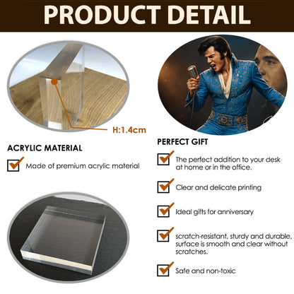 LIMITED EDITION - NEW CUSTOMIZED ELVIS PRESLEY ACRYLIC PLAQUE