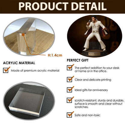 LIMITED EDITION - NEW CUSTOMIZED ELVIS PRESLEY ACRYLIC PLAQUE