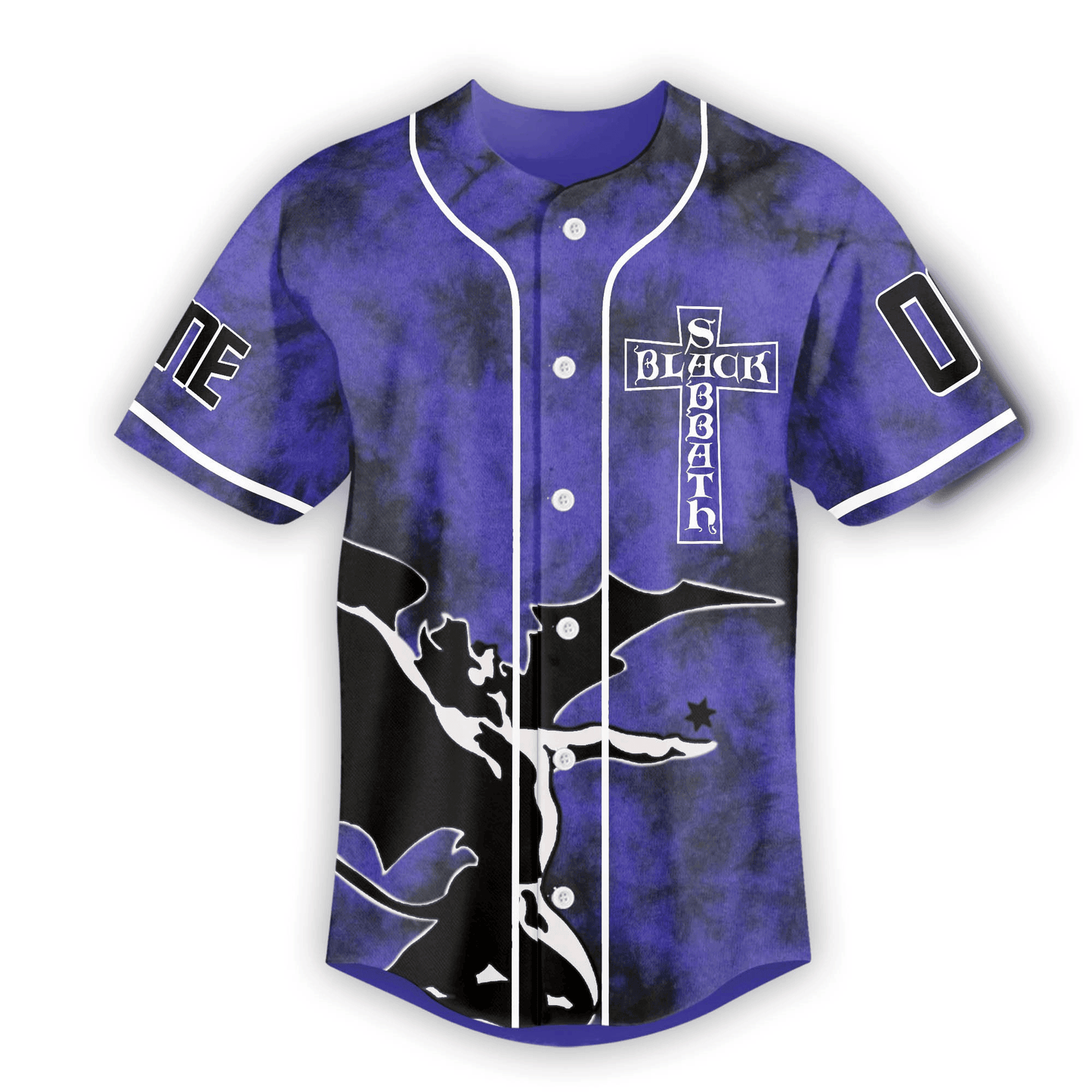 LIMITED EDITION - NEW CUSTOMIZED BLACK SABBATH x OZZY OSBOURNE BASEBALL JERSEY