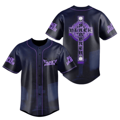 LIMITED EDITION - NEW CUSTOMIZED BLACK SABBATH x OZZY OSBOURNE BASEBALL JERSEY