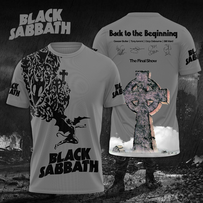 LIMITED EDITION - NEW CUSTOMZED BLACK SABBATH 3D UNISEX T-SHIRT & HOODIE