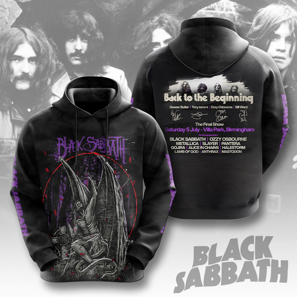 LIMITED EDITION - NEW CUSTOMZED BLACK SABBATH 3D UNISEX T-SHIRT & HOODIE