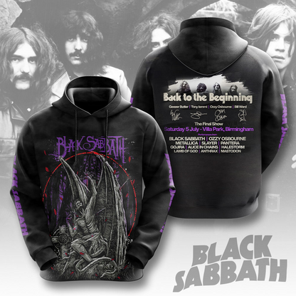 LIMITED EDITION - NEW CUSTOMZED BLACK SABBATH 3D UNISEX T-SHIRT & HOODIE
