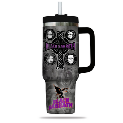 LIMITED EDITION - NEW CUSTOMIZED BLACK SABBATH 40 OZ TUMBLER PERFECT GIFT FOR FAN