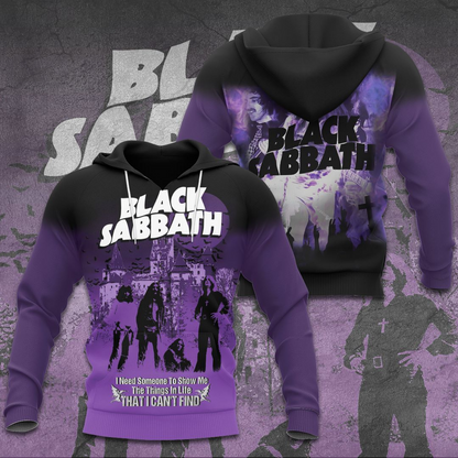 LIMITED EDITION - NEW CUSTOMZED BLACK SABBATH 3D UNISEX T-SHIRT & HOODIE