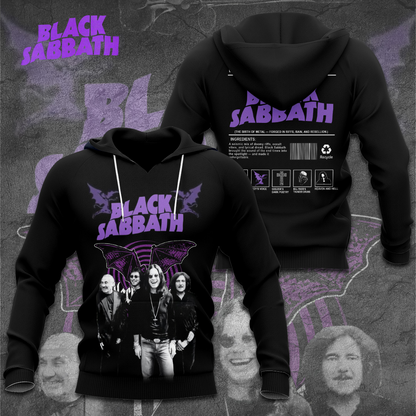 LIMITED EDITION - NEW CUSTOMZED BLACK SABBATH 3D UNISEX T-SHIRT & HOODIE