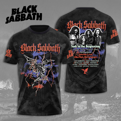 LIMITED EDITION - NEW CUSTOMZED BLACK SABBATH 3D UNISEX T-SHIRT & HOODIE