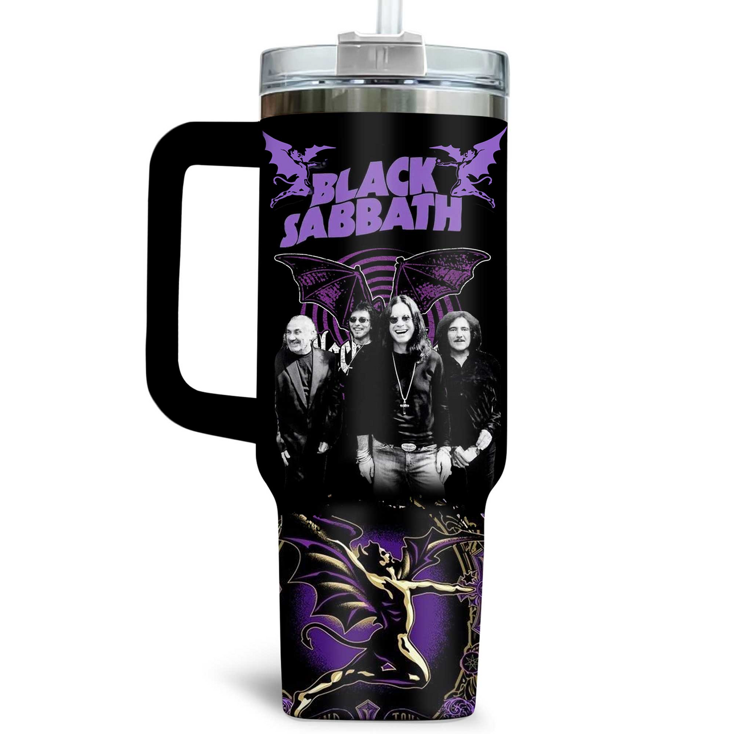 LIMITED EDITION - NEW CUSTOMIZED BLACK SABBATH 40 OZ TUMBLER PERFECT GIFT FOR FAN
