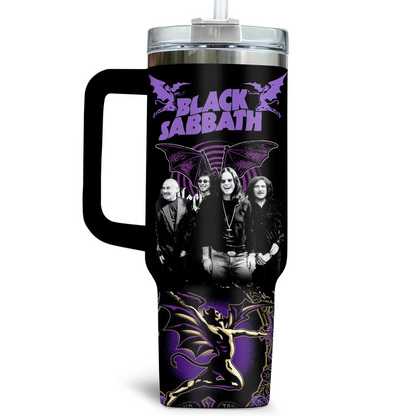 LIMITED EDITION - NEW CUSTOMIZED BLACK SABBATH 40 OZ TUMBLER PERFECT GIFT FOR FAN