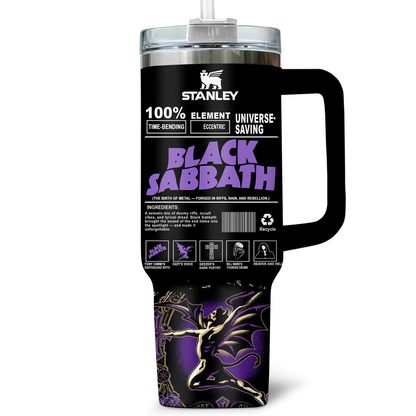 LIMITED EDITION - NEW CUSTOMIZED BLACK SABBATH 40 OZ TUMBLER PERFECT GIFT FOR FAN