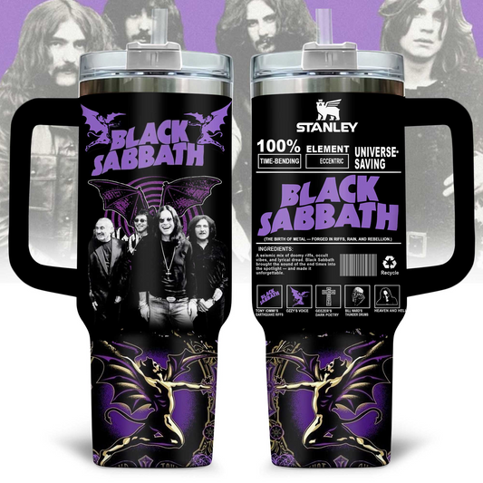 LIMITED EDITION - NEW CUSTOMIZED BLACK SABBATH 40 OZ TUMBLER PERFECT GIFT FOR FAN