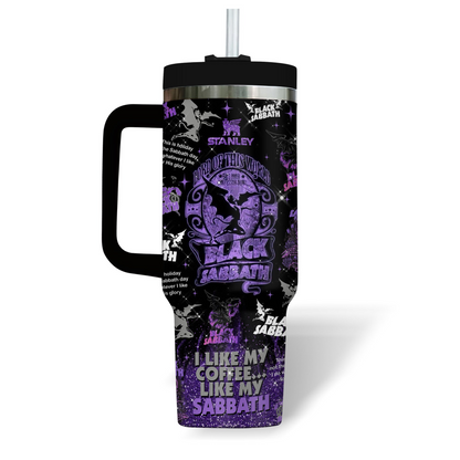 LIMITED EDITION - NEW CUSTOMIZED BLACK SABBATH 40 OZ TUMBLER PERFECT GIFT FOR FAN
