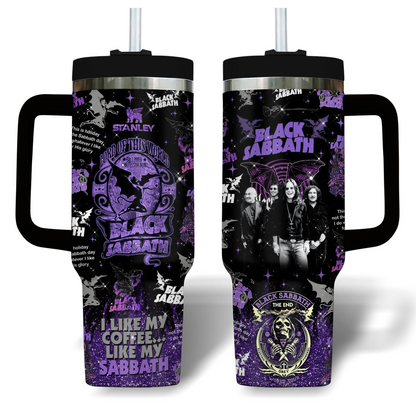 LIMITED EDITION - NEW CUSTOMIZED BLACK SABBATH 40 OZ TUMBLER PERFECT GIFT FOR FAN