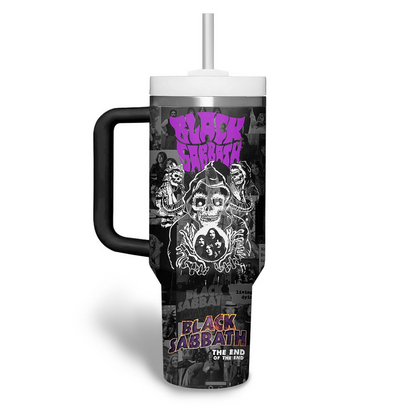 LIMITED EDITION - NEW CUSTOMIZED BLACK SABBATH 40 OZ TUMBLER PERFECT GIFT FOR FAN