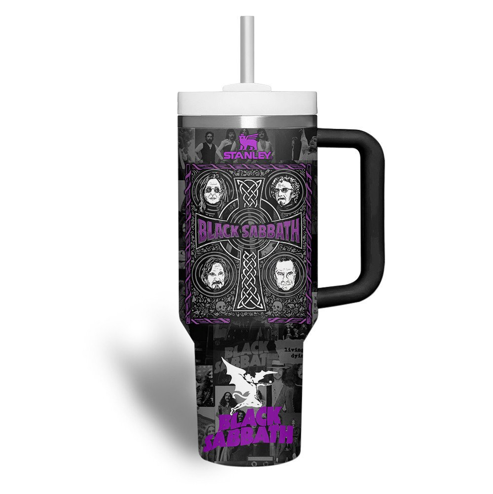 LIMITED EDITION - NEW CUSTOMIZED BLACK SABBATH 40 OZ TUMBLER PERFECT GIFT FOR FAN