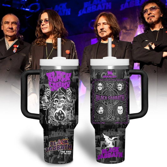 LIMITED EDITION - NEW CUSTOMIZED BLACK SABBATH 40 OZ TUMBLER PERFECT GIFT FOR FAN