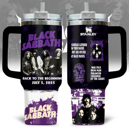LIMITED EDITION - NEW CUSTOMIZED BLACK SABBATH 40 OZ TUMBLER PERFECT GIFT FOR FAN