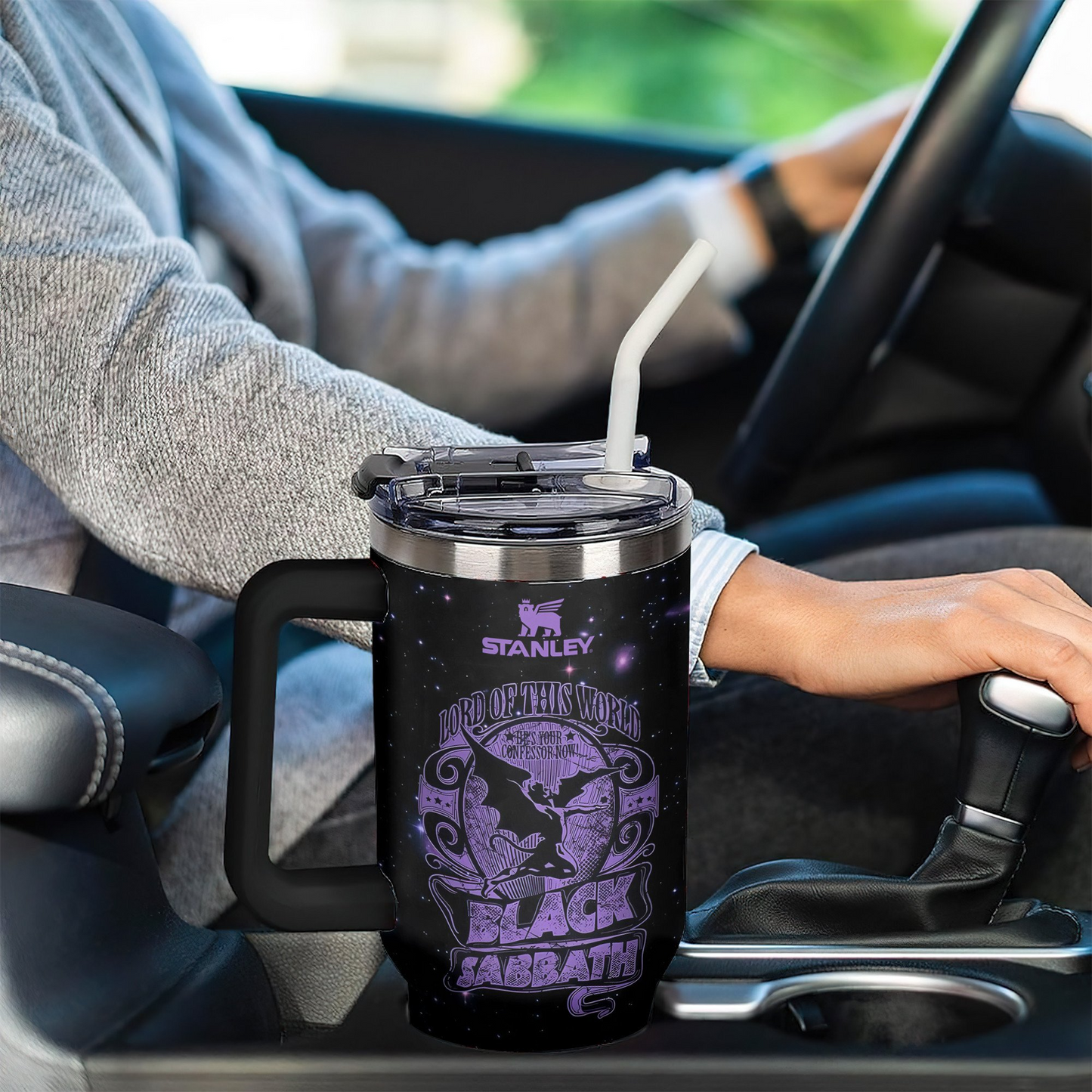 LIMITED EDITION - NEW CUSTOMIZED BLACK SABBATH 40 OZ TUMBLER PERFECT GIFT FOR FAN