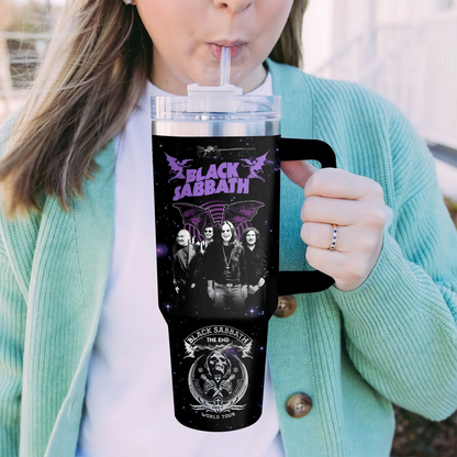 LIMITED EDITION - NEW CUSTOMIZED BLACK SABBATH 40 OZ TUMBLER PERFECT GIFT FOR FAN