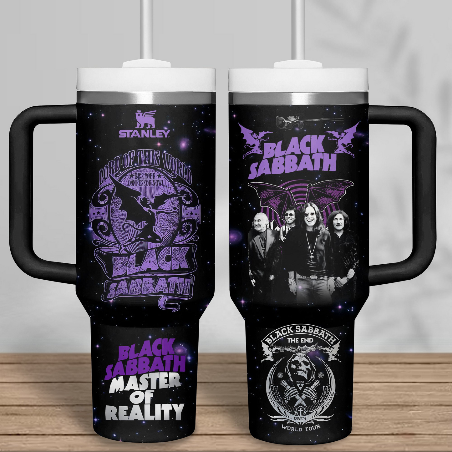 LIMITED EDITION - NEW CUSTOMIZED BLACK SABBATH 40 OZ TUMBLER PERFECT GIFT FOR FAN