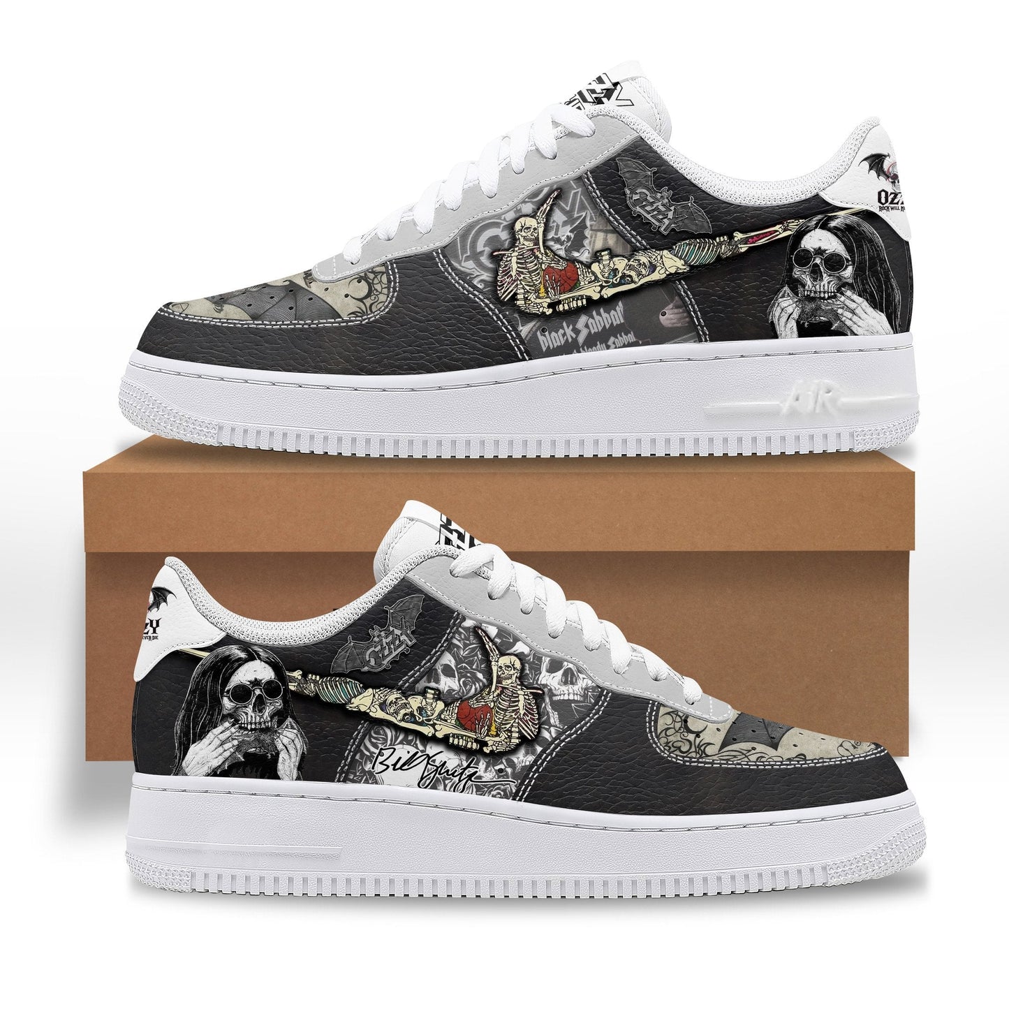 LIMITED EDITION - NEW CUSTOMIZED BLACK SABBATH x OZZY OSBOURNE SNEAKERS