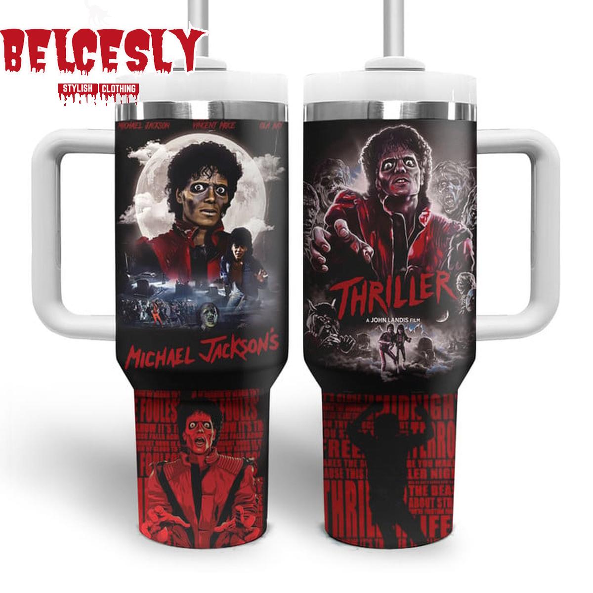 LIMITED EDITION - NEW CUSTOMIZED MICHAEL JACKSON 40 Oz TUMBLER