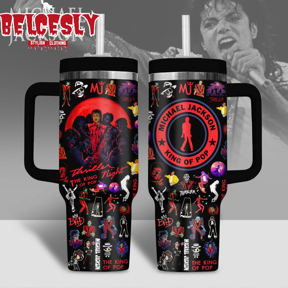LIMITED EDITION - NEW CUSTOMIZED MICHAEL JACKSON 40 Oz TUMBLER