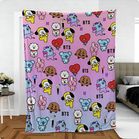 LIMITED EDITION - NEW CUSTOMIZED BTS NORMAL & FLEECE BLANKET