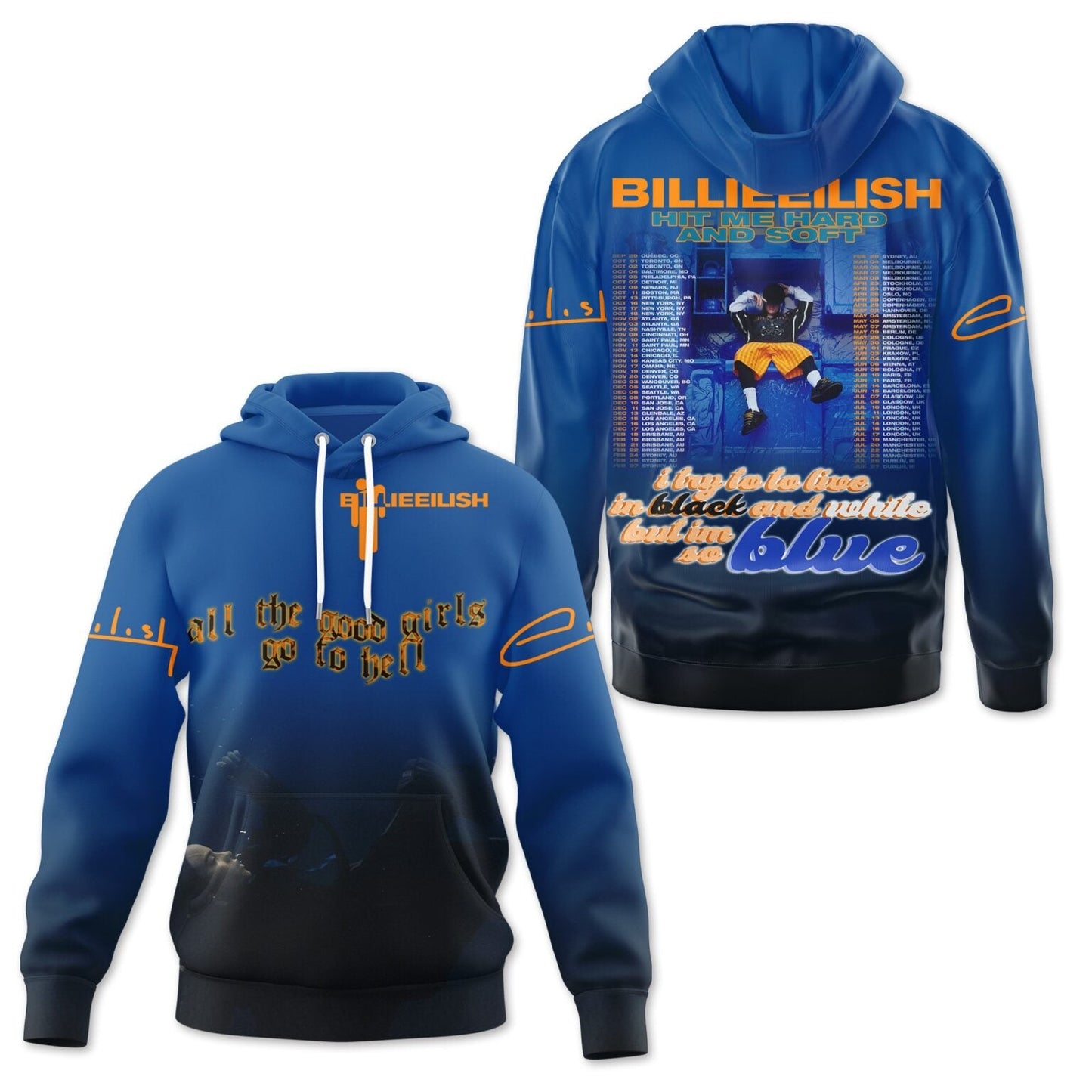 LIMITED EDITION - NEW CUSTOMIZED BILLIE EILISH T-SHIRT, HOODIE, ZIP HOODIE