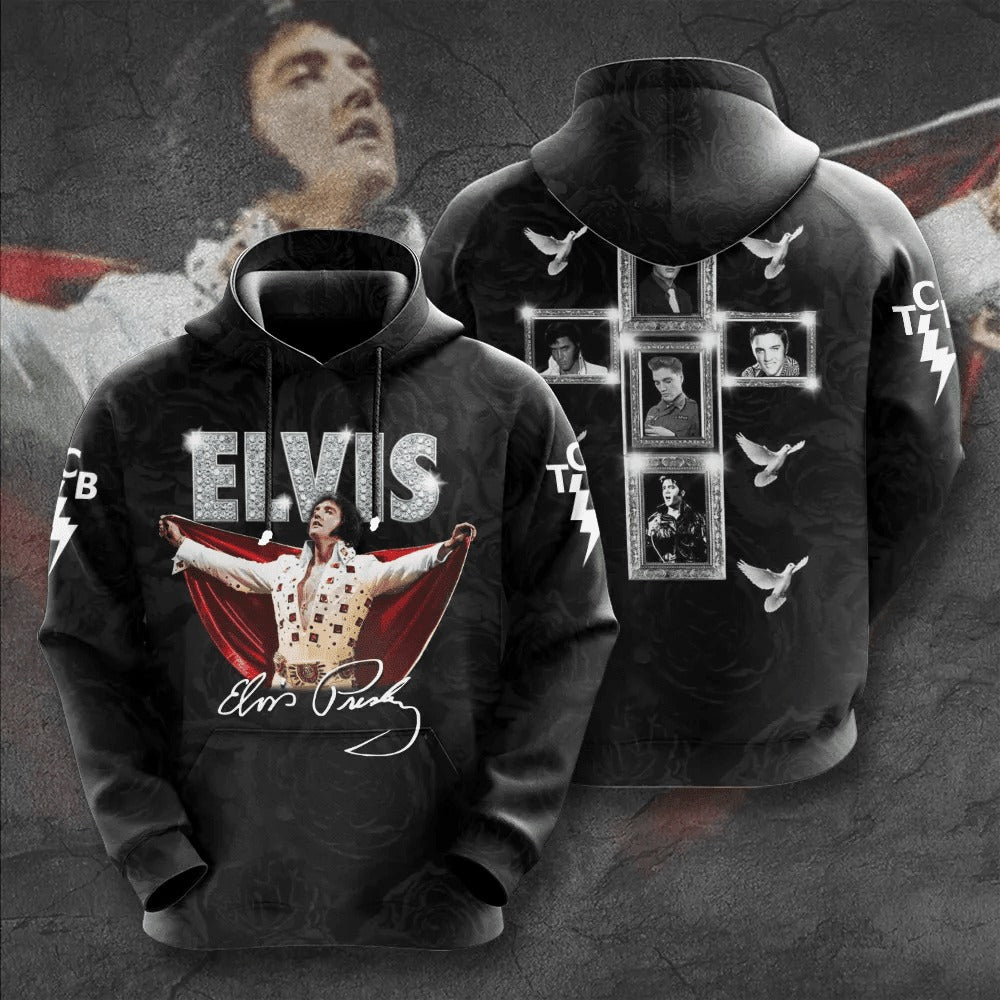 LIMITED EDITION - NEW CUSTOMIZED ELVIS PRESLEY T-SHIRT, HOODIE, ZIP HOODIE