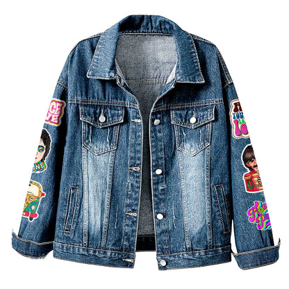 NEW PREMIUM THE BEATLES UNISEX DENIM JACKET