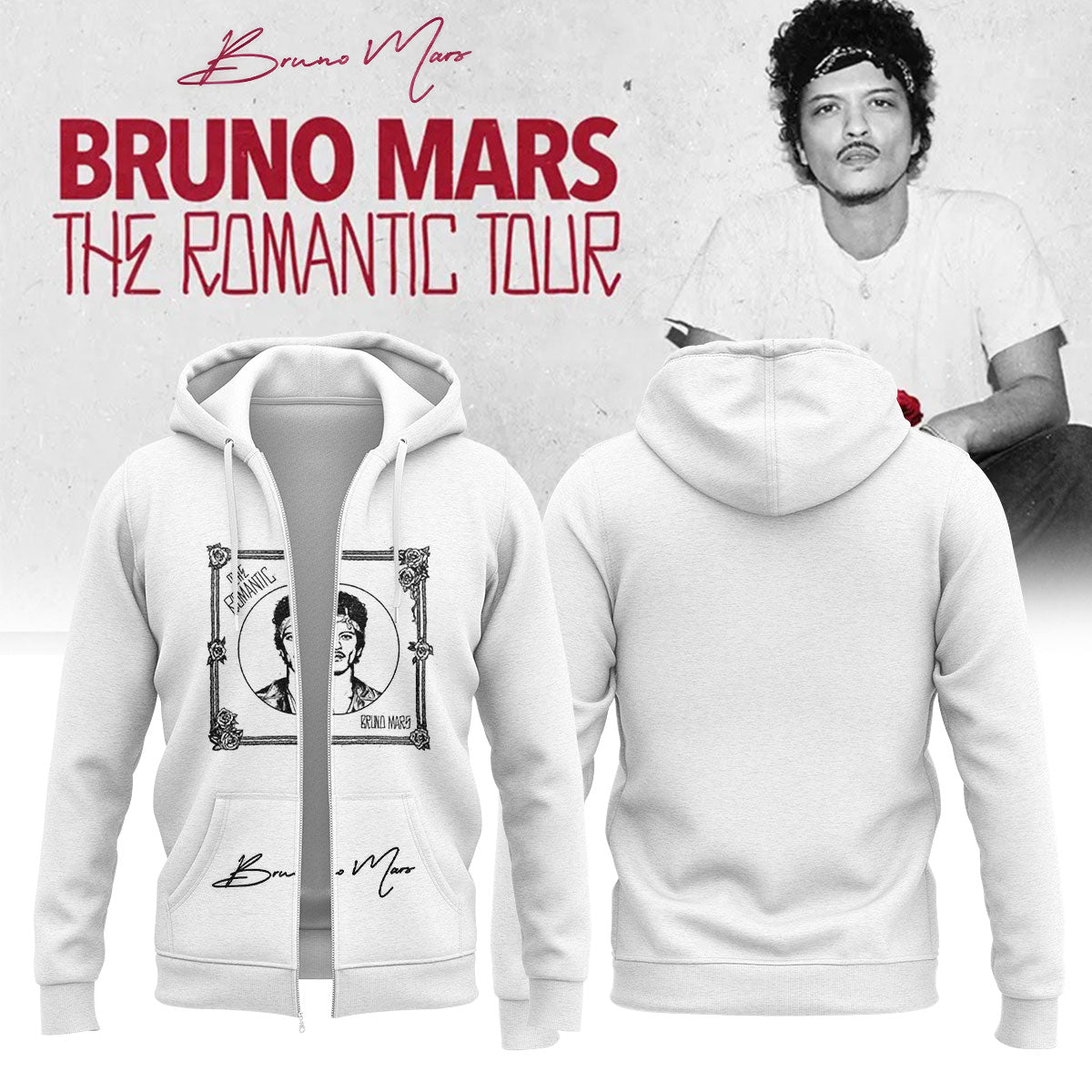 LIMITED EDITION - NEW CUSTOMIZED BRUNO MARS T-SHIRT, HOODIE, ZIP HOODIE